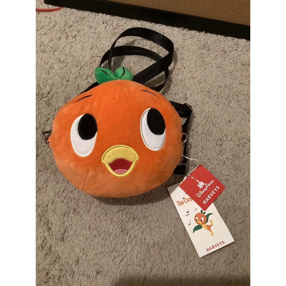 Disney Parks Shop Harvey’s Orange Bird Crossbody Bag Epcot Flower & Garden Plush